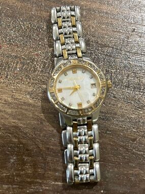 Yves Saint Laurent Two-Tone Gold & Silver Women's Bracelet Watch